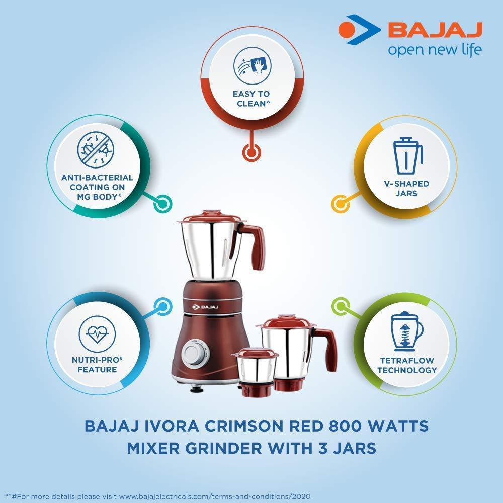 Bajaj 800w deals mixer grinder